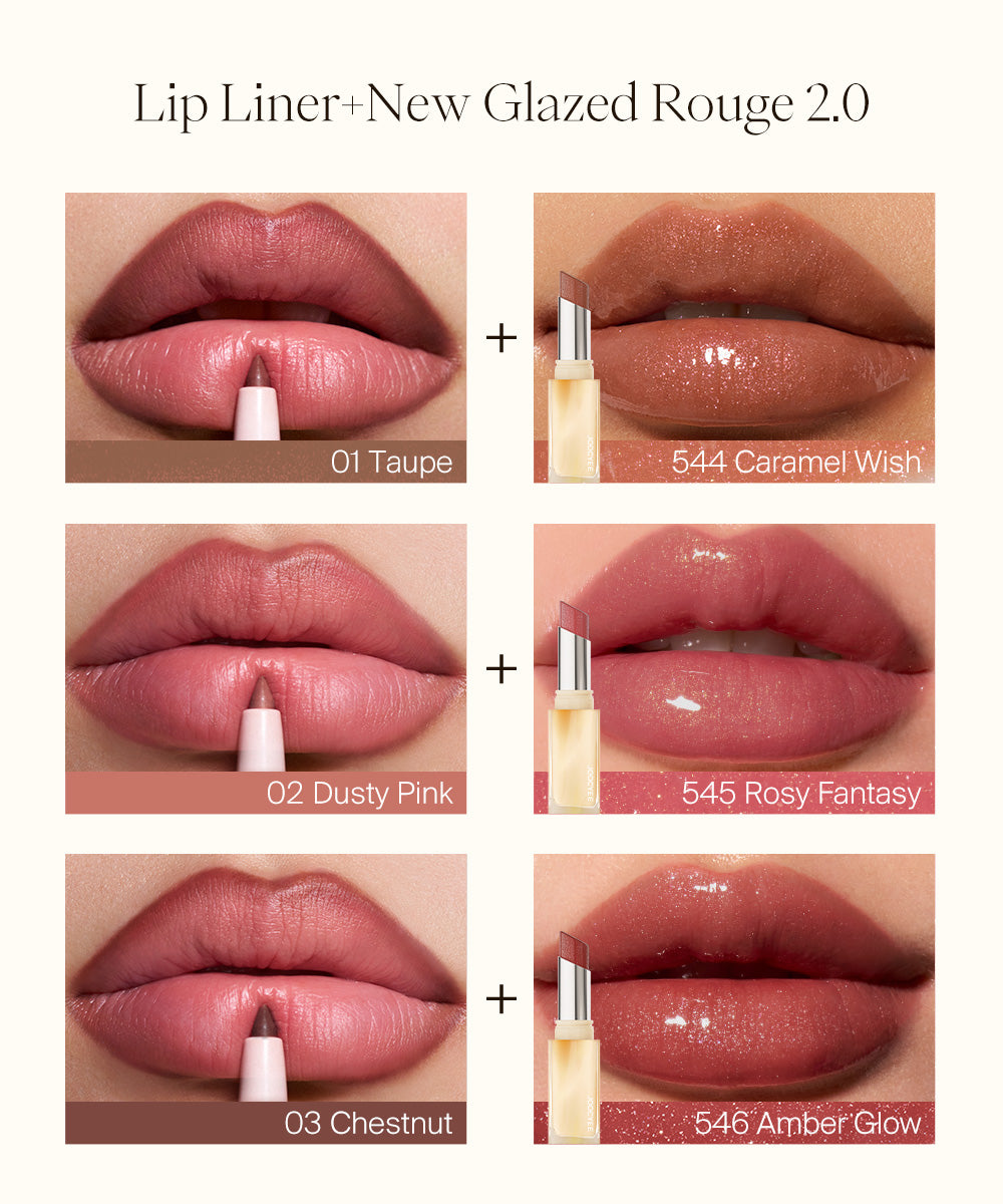 JOOCYEE-Glazed Rouge & Lip Liner Duo